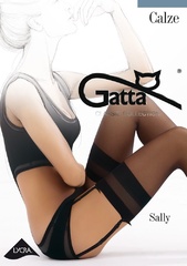 Sally pończochy do paska gatta beige 