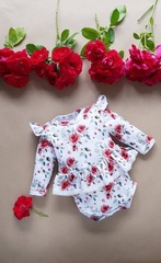 271s mona rose body z spódniczką długi rękaw marija - kwiaty