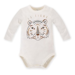 Le tigre body z długim rękawem pinokio - ecru 