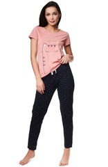38256 zaine piżama damska henderson -pastel pink