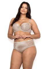 Galina big biustonosz full cup nipplex - mocca