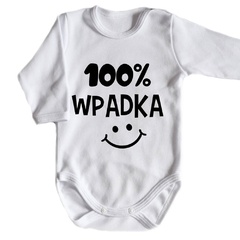 100% wpadka body długi rękaw moocha czarny