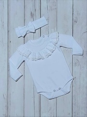 Eliza body z długim rękawem bambarillo beżowy 
