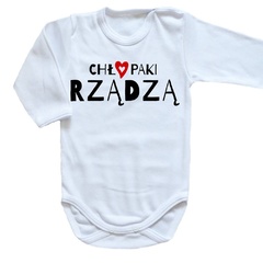 chłopaki rządzą body długi rękaw moocha czarny