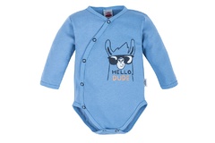 03227 hello dude body baby z długim rękawem makoma niebieski