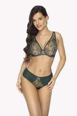 Bs 1032 jenny biustonosz push-up bralette gaia  zielony