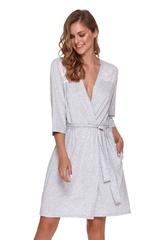 9277 szlafrok damski doctor nap - grey melange