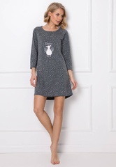 Debbie koszula nocna aruelle - dark grey