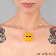 Naszyjnik punky pins - sun