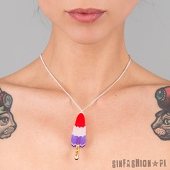 Naszyjnik punky pins - rocket ice