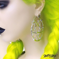 Kolczyki killstar lifes a witch large hoop silver