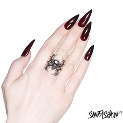 Pierścionek killstar deadly spider ring