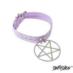 Naszyjnik killstar cute but psycho choker lilac