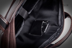 Męska torba na ramię, torba na laptop solier s13 nowoczesna czarna