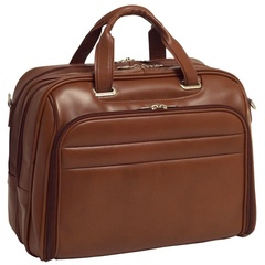 Męska torba skórzana na laptopa 17” mcklein springfield 86594 brązowa