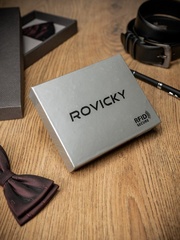 Portfel męski skórzany rfid rovicky czarny