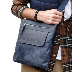Torba męska skórzana na ramię always wild bag-1 granat