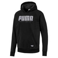 Bluza z kapturem męska puma core athletics hoody fl czarna 58015001
