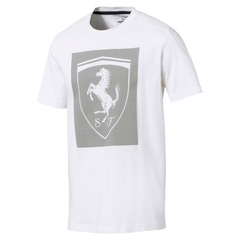Koszulka męska puma motorsport ferrari big shield biała 57668404