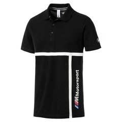 Koszulka polo męska puma motorsport bmw mms polo czarna 57779001