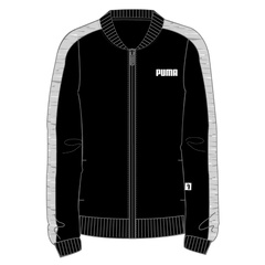 Bluza z kapturem damska puma core contrast fz hoody tr czarna 84427401
