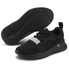 Buty sportowe unisex puma core wired run puma black czarne 37421601