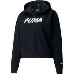Bluza z kapturem damska puma core modern sports black czarna 58354001