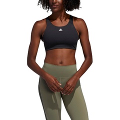 Stanik sportowy damski adidas performance ult alpha czarne fl2383