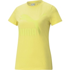 Koszulka damska puma prime classics logo żółta 53007740