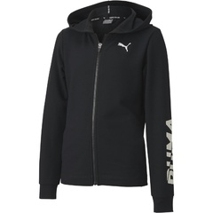 Bluza z kapturem dziewczęca puma core modern sports czarna 58332401