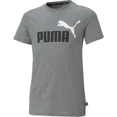 Koszulka chłopięca puma core ess+ logo szara 58698503