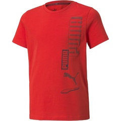 Koszulka chłopięca puma core alpha czerwona 58925711