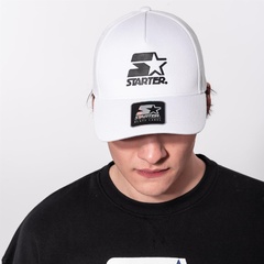 Czapka z daszkiem unisex starter black label biała sub701121-300