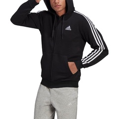Bluza z kapturem męska adidas cero essenial 3s czarna gk9051