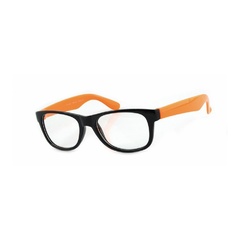 Okulary nerdy zerówki  orange 2071b
