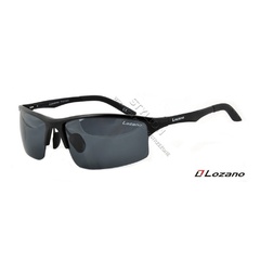 Męskie czarne okulary lozano lz-311 polaryzacyjne aluminiowo-magnezowe