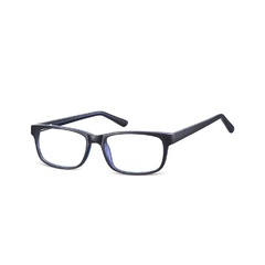 Okulary zerówki klasyczne oprawki sunoptic cp154d czarno-granatowe