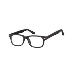 Okulary zerówki klasyczne oprawki sunoptic cp156 czarne