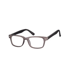 Okulary zerówki klasyczne oprawki sunoptic cp156d szaro-czarne