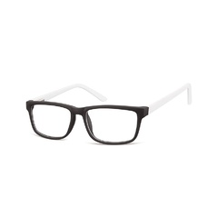 Okulary zerówki oprawki sunoptic cp157d czarno-białe