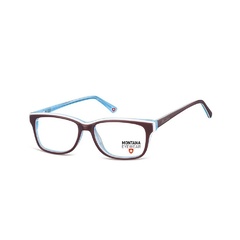 Okulary oprawki korekcyjne, optyczne nerd montana ma81g brazowo-niebieskie