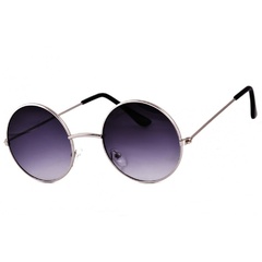 Lenonki czarno srebrne hippie retro 449b