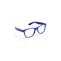 Granatowe okulary zerówki kujonki  nerdy