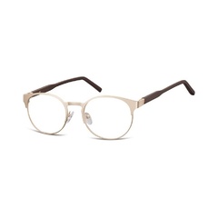 Zloto brazowe okulary oprawki okrągłe korekcja sunoptic 994i