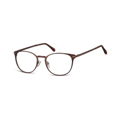 Okulary oprawki damskie kocie oczy stalowe sunoptic 992d brazowe