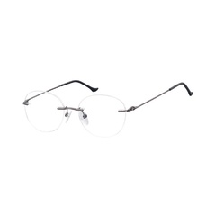 Bezramkowe okulary oprawki okrągłe korekcja sunoptic 987a