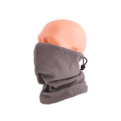 Polarowy komin - czapka - szalik - chusta - kominiarka, kolor szary