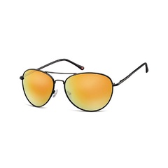 Czarne aviatory okulary lustrzanki ms95b