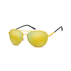 Zolte aviatory okulary lustrzanki ms95g