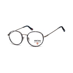 Panterkowe niebieskie lenonki okrągłe okulary oprawki optyczne mm608d